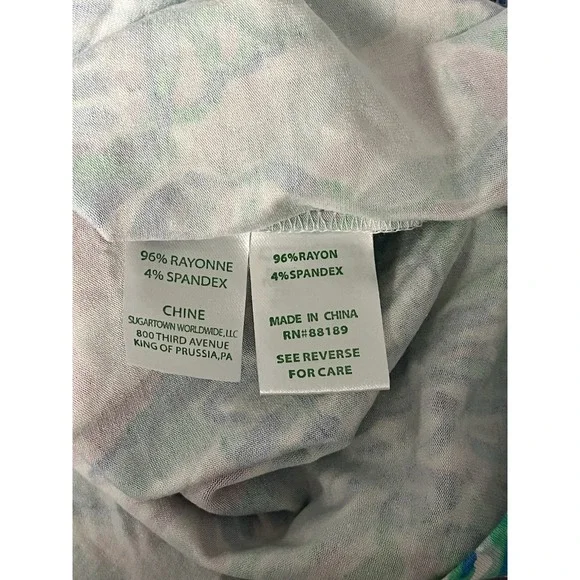 Lilly Pulitzer Karlie Wrap Romper XL Craysea Seashell Resort Blue Purple Green - Picture 10 of 11